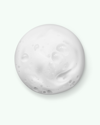 Texture mousse nettoyante douce
