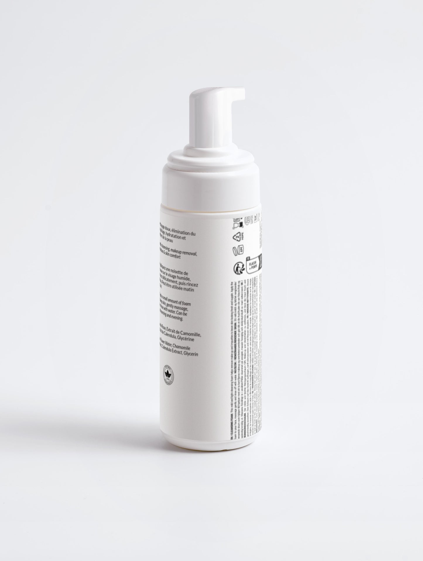 Dos tube mousse nettoyante douce - transparence