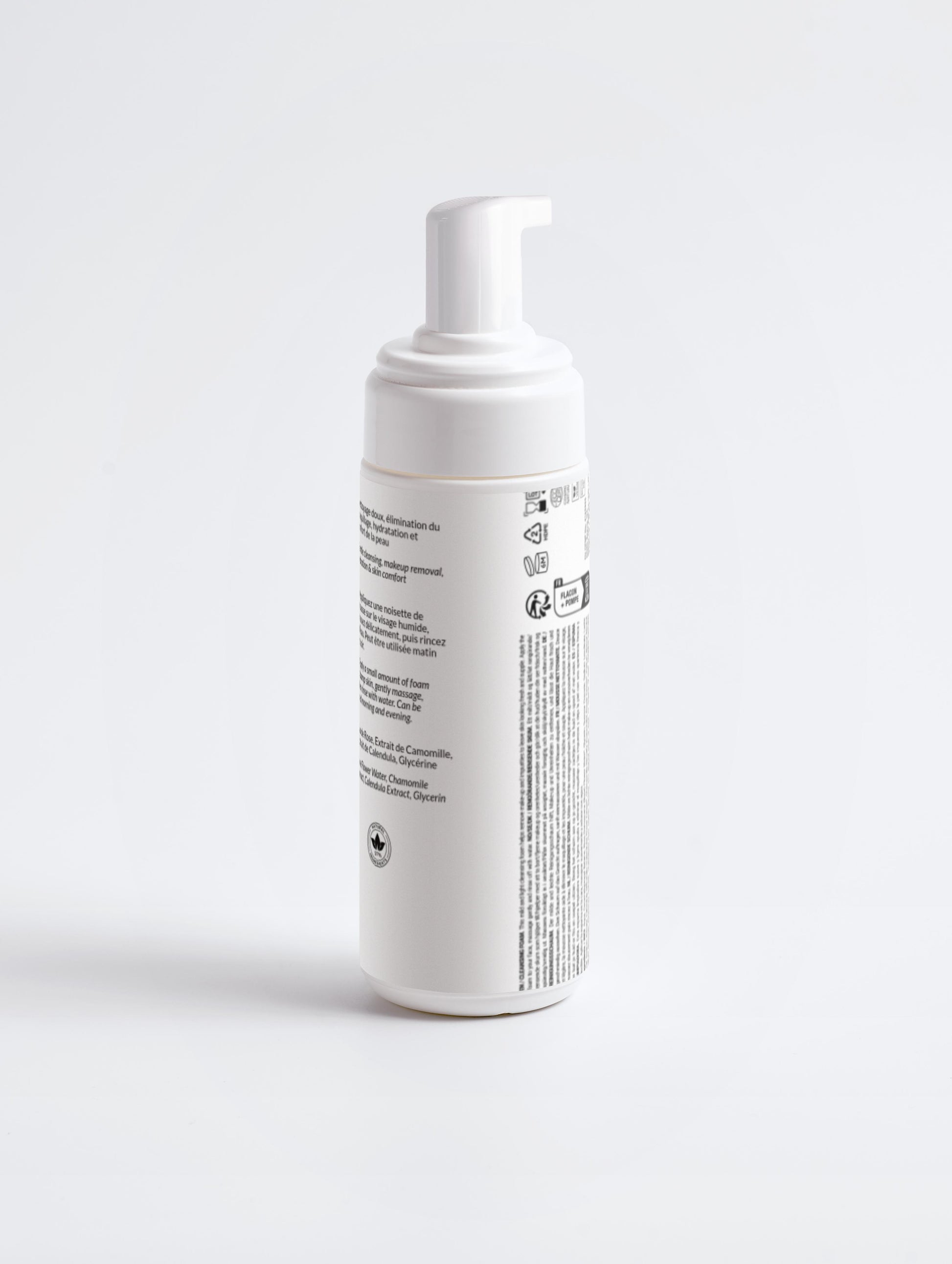 Dos tube mousse nettoyante douce - transparence