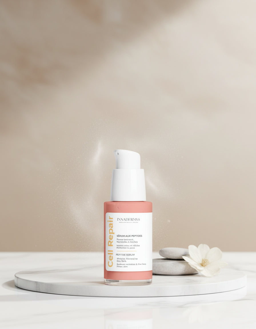tube airless de Sérum aux peptides biomimétiques de la gamme Cell Repair Innadermys
