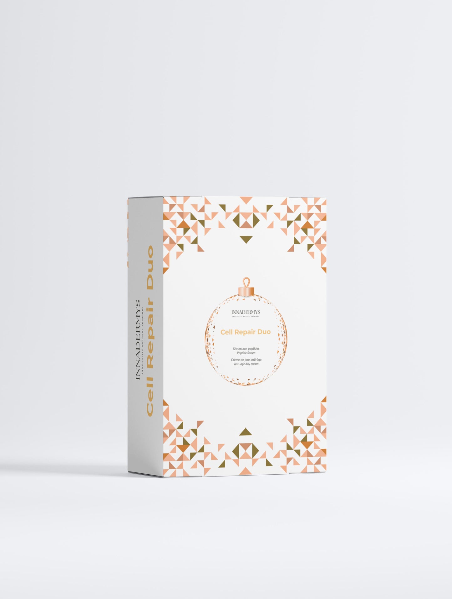 Coffret Noel édition limitée Cell Repair Duo Innadermys Rituel Fermeté et Hydratation, Crème de jour anti-âge et Sérum aux peptides effet lifting