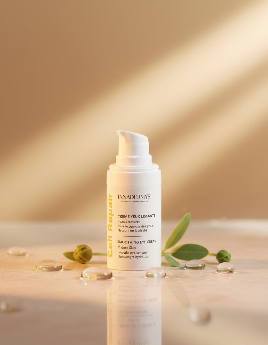 Tube airless de Crème contour des yeux lissante de la gamme Cell Repair Innadermys