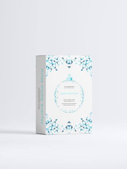 Coffret Noel édition limitée Hydra Sens Duo Rtuel Hydratation Ultime Innadermys, sèrum et gel booster