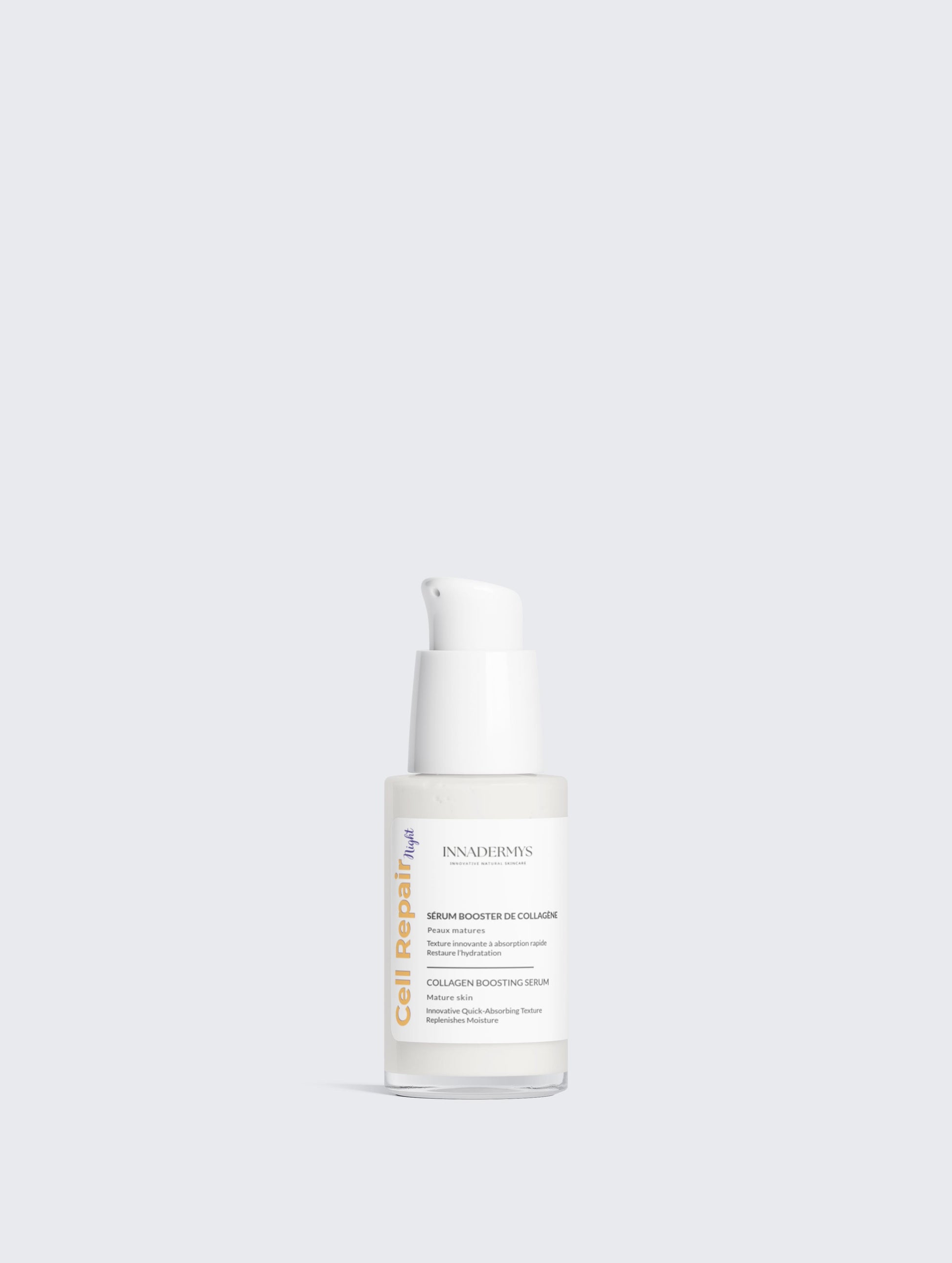 Flacon airless Sérum Booster de Collagène Cell Repair Night Innadermys